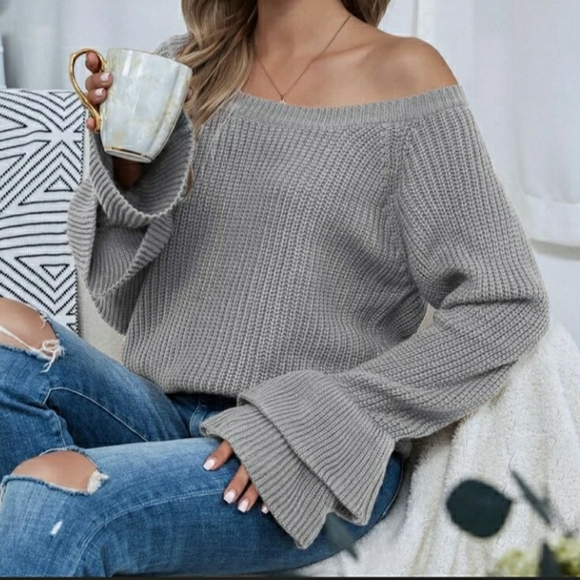 Layered Flounce Sweater - Picture 2 of 6